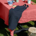 Nappe en lin lavé Bois de Rose