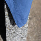 Nappe en lin lavé Fleur Bleue