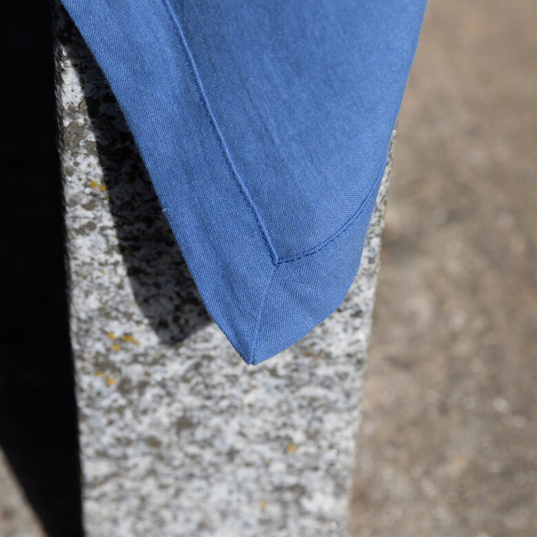 Nappe en lin lavé Fleur Bleue - Embrin