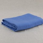 Nappe en lin lavé Fleur Bleue