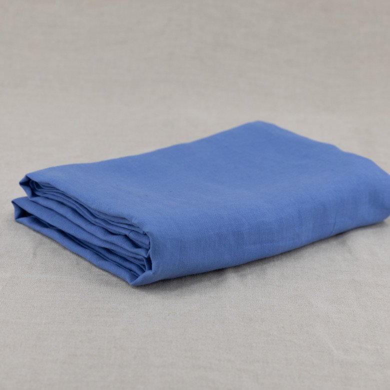 Nappe en lin lavé Fleur Bleue - Embrin