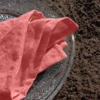 Serviettes de Table en lin Lavé Bois de Rose (lot de 4)