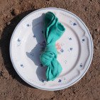 Serviettes de Table en lin Lavé Bleu Lagon (lot de 4)