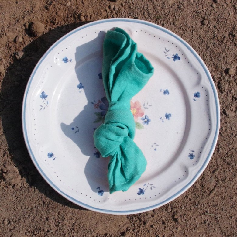 Serviettes de Table en lin Lavé Bleu Lagon (lot de 4) - Embrin