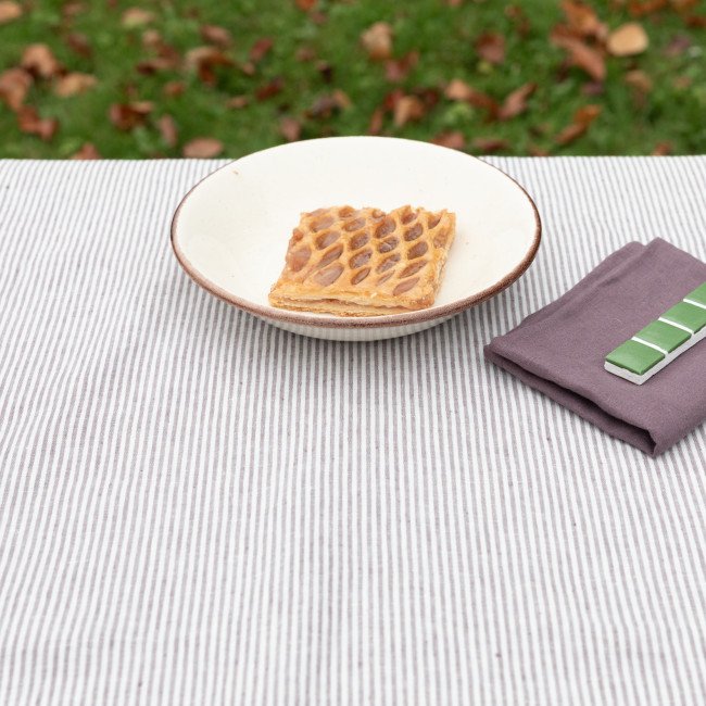 Serviettes de Table en lin Lavé Prune (lot de 4)