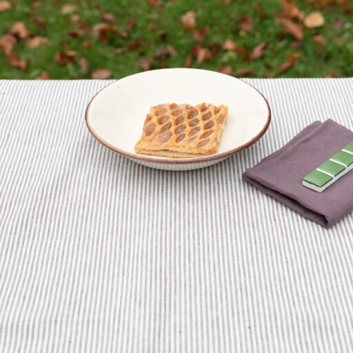 Serviettes de Table en lin Lavé Prune (lot de 4)