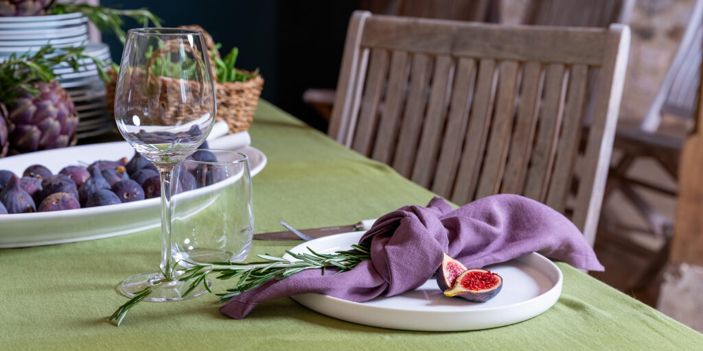 Lot De 5 Serviettes De Table En Lin Naturel – CHARVET EDITIONS – État Neuf Sans étiquette