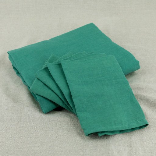 Serviettes de Table en lin Lavé Vert Sauge (lot de 4)