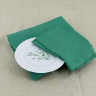 Serviettes de Table en lin Lavé Vert Sauge (lot de 4)