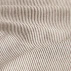 Drap Plat en Lin Lavé Rayure Prune