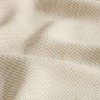 Drap Plat en Lin Lavé Rayure Naturel