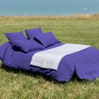Housse de Couette en Lin Lavé Indigo