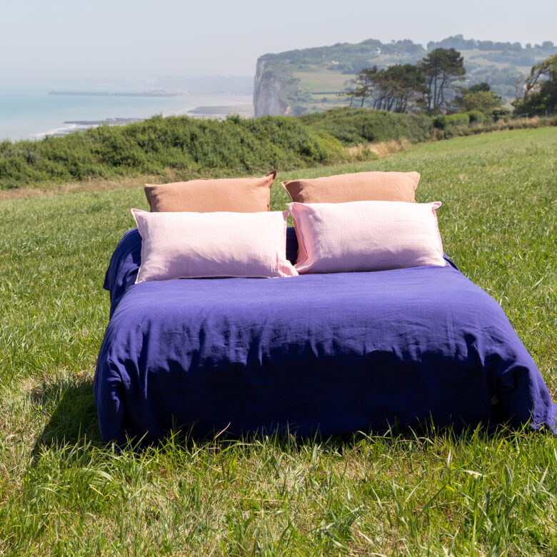 Housse de Couette en Lin Lavé Indigo - Embrin