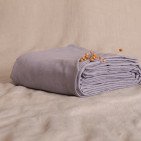 Housse de Couette en Lin Lavé Gris Cendre