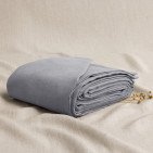 Housse de Couette en Lin Lavé Gris Cendre