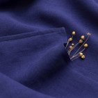 Drap Housse en Lin Lavé Indigo