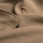 Drap Housse en Lin Lavé Noisette