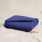 Drap Plat en Lin Lavé Indigo