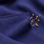 Drap Plat en Lin Lavé Indigo