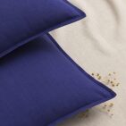 Taie d’Oreiller en Lin Lavé Indigo