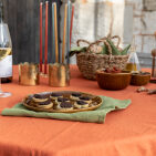 Nappe en lin lavé Tomette