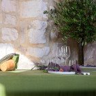 Nappe en lin lavé Vert Olive