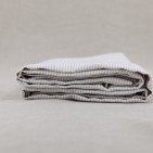 Nappe en lin lavé Rayure Naturel