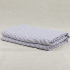 Nappe en lin lavé Rayure Prune