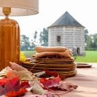 Nappe en lin lavé Noisette