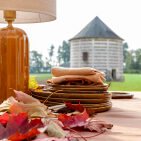 Nappe en lin lavé Noisette