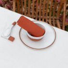 Serviettes de table en lin lavé Tomette (lot de 4)