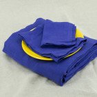 Serviettes de table en lin lavé Indigo (lot de 4)