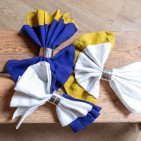 Serviettes de table en lin lavé Indigo (lot de 4)