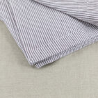 Serviettes de table en lin lavé Rayure Prune (lot de 4)