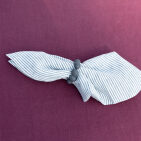 Serviettes de table en lin lavé Rayure Silex (lot de 4)