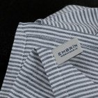 Serviettes de table en lin lavé Rayure Silex (lot de 4)