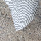Nappe en lin lavé Rayure Silex