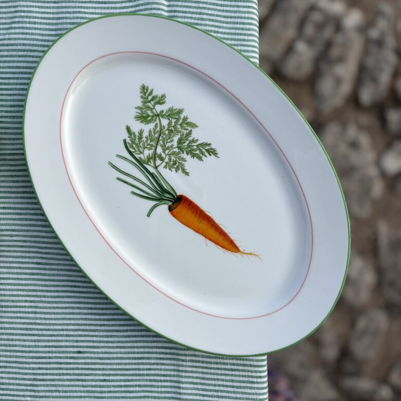 Nappe en lin lavé Rayure Sauge - Embrin