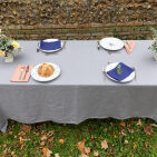 Nappe en lin lavé Gris Cendre