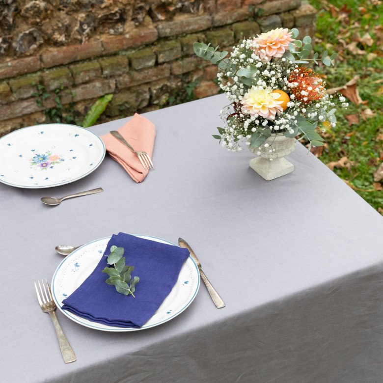 Nappe en lin lavé Gris Cendre - Embrin