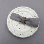 Nappe en lin lavé Gris Cendre