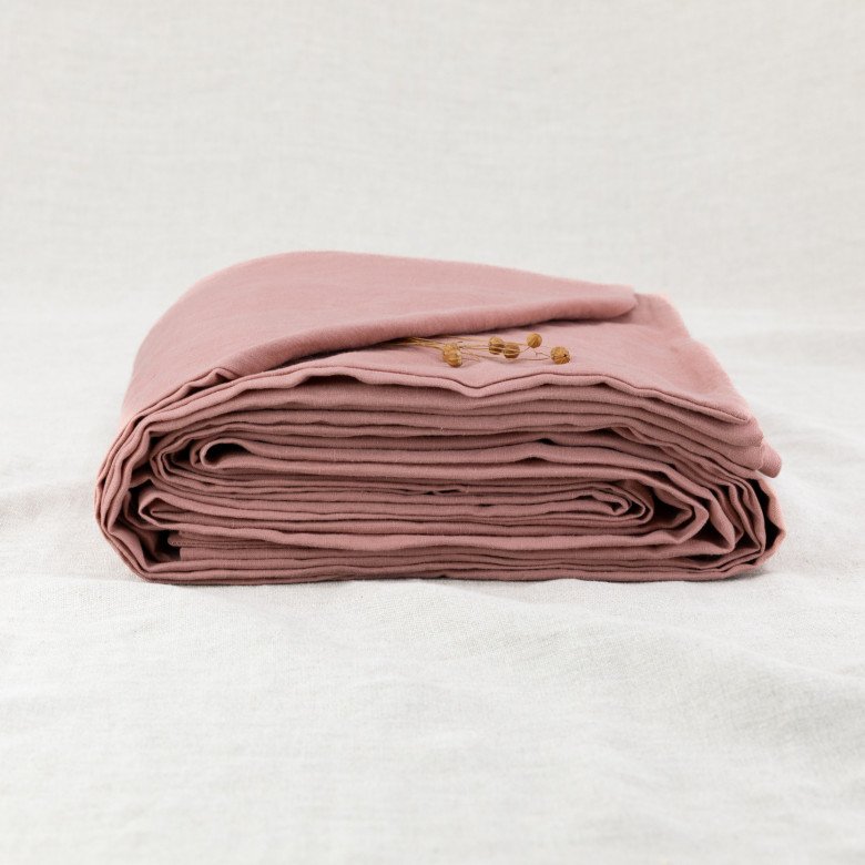 Housse de couette en lin lavé Terre Cuite - Embrin