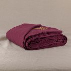 Housse de couette en lin lavé Rouge Grenat
