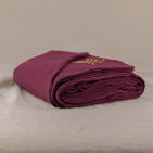 Housse de couette en lin lavé Rouge Grenat