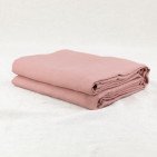 Drap Housse en lin lavé Terre Cuite