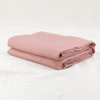 Drap plat en lin lavé Terre Cuite