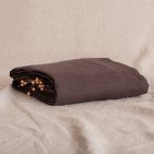 Drap Plat en lin lavé Châtaigne
