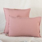 Taie d'oreiller en lin lavé Terre Cuite