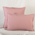 Taie d'oreiller en lin lavé Terre Cuite