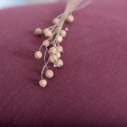 Taie d'oreiller en lin lavé Rouge Grenat